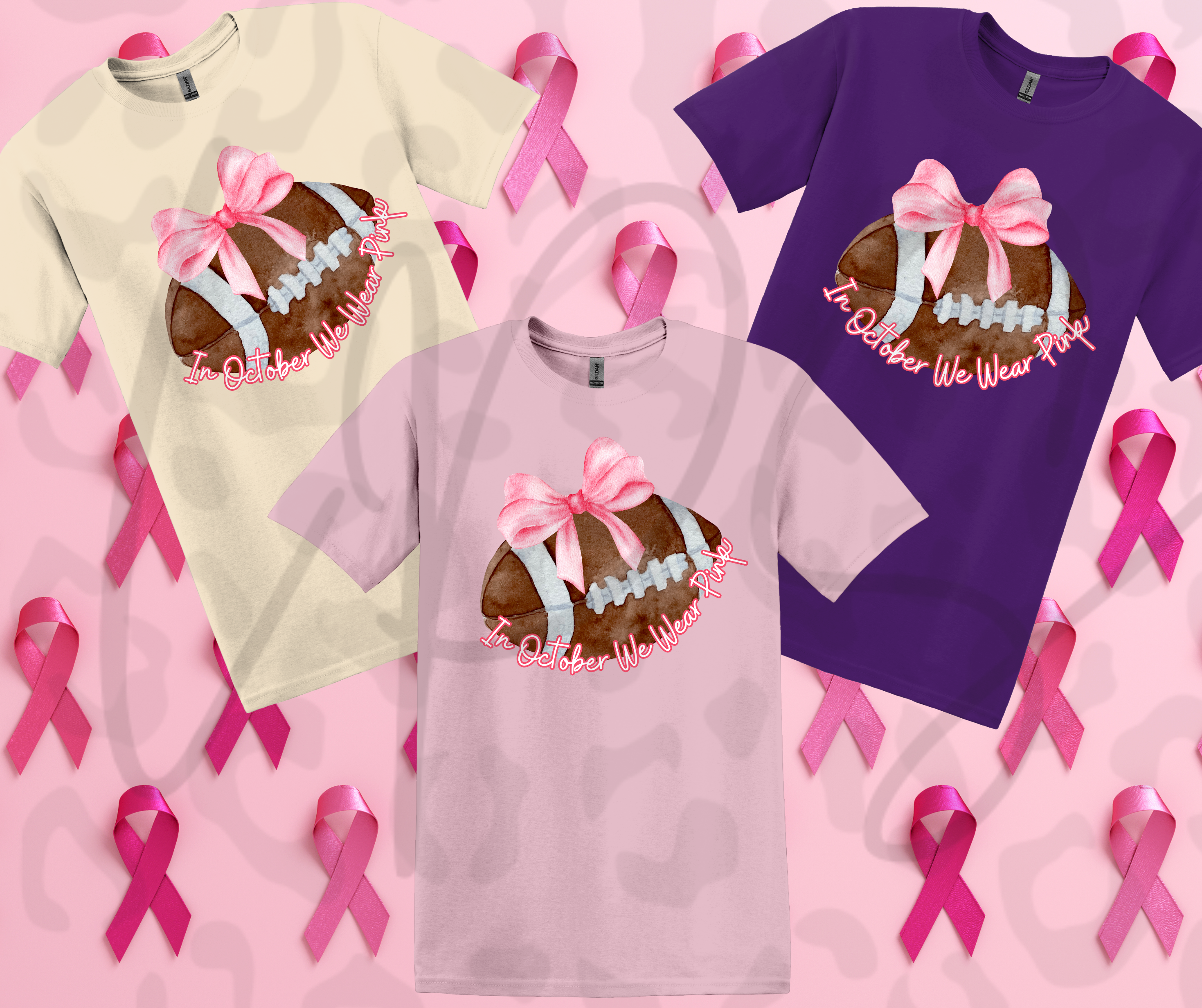 Football Ribbon Pink Out Shirt – Show Strength & Support