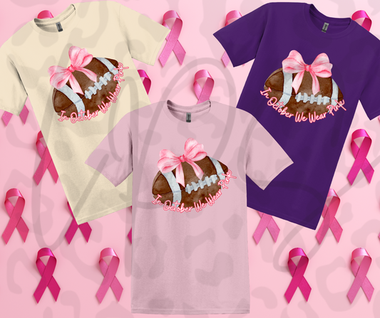 Football Ribbon Pink Out Shirt