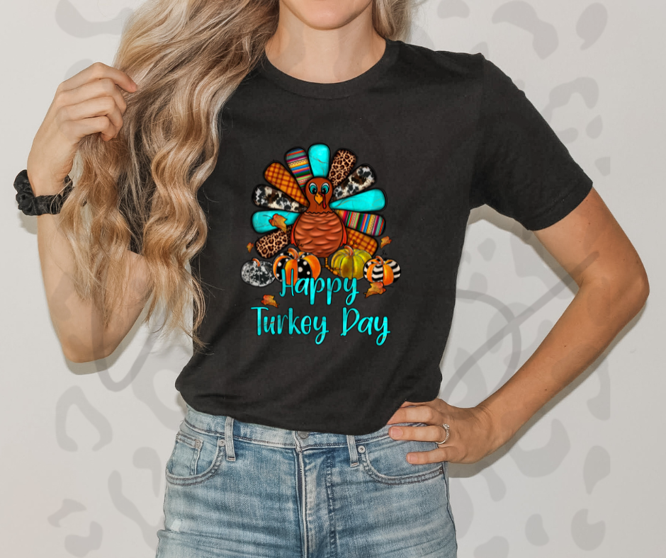 Happy Turkey Day T‑Shirt – Fun Thanksgiving Tee