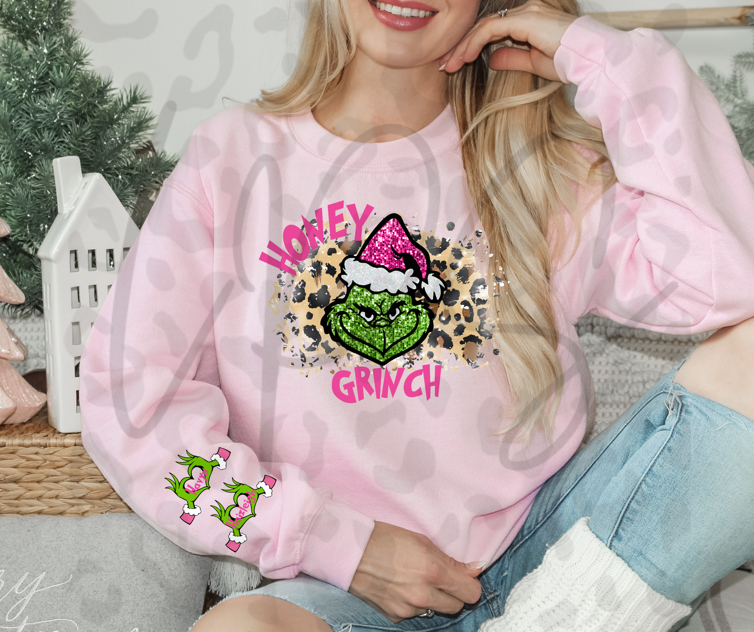 Honey Grinch Claus Crewneck – Fun Holiday Sweatshirt