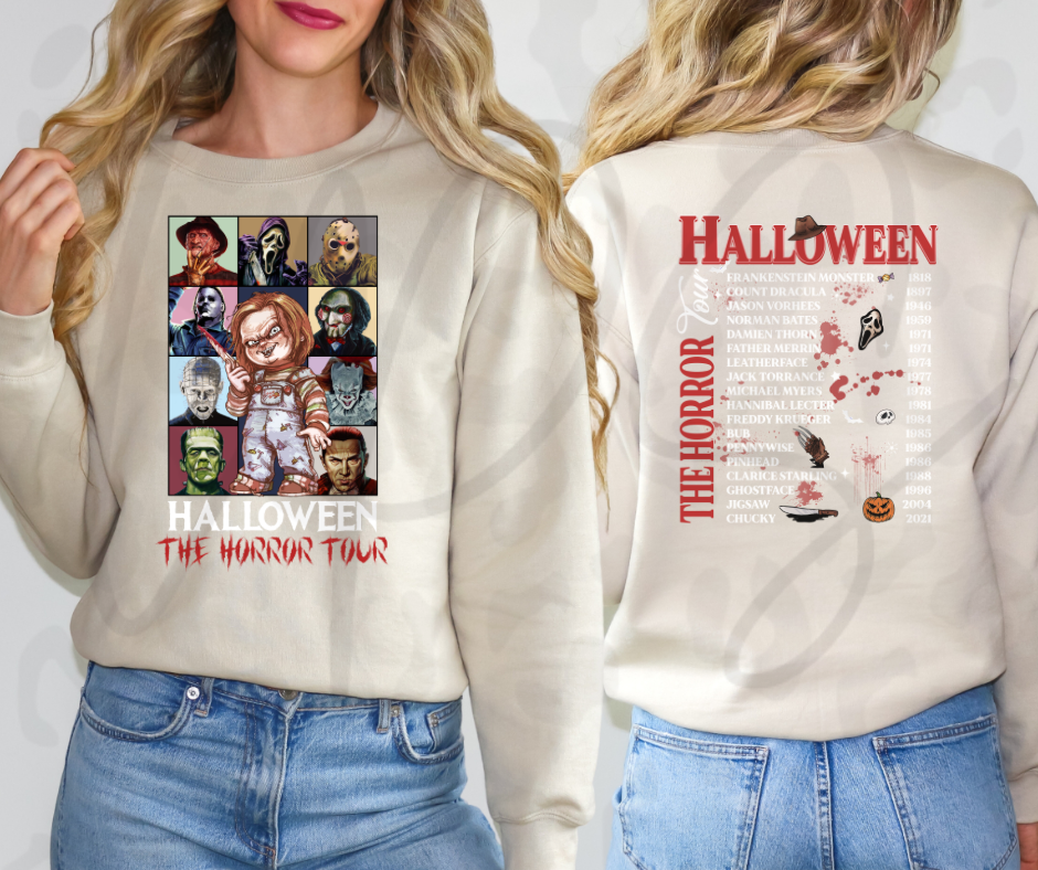 Halloween Horror Tour Shirt – Spooky Halloween Movie Graphic Tee