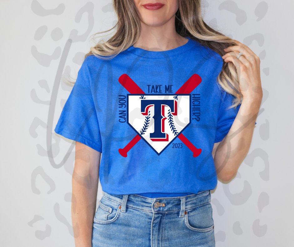 Texas Rangers Can You Take Me Higher Blue