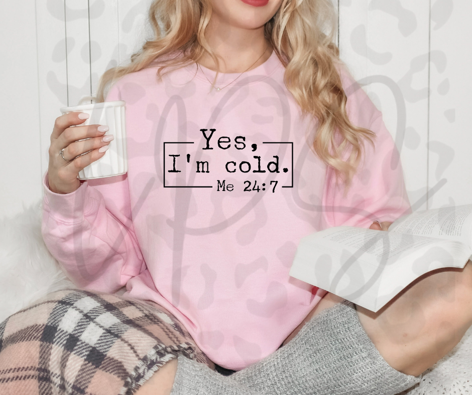 COLD 24:7 Shirt – Funny Chill Mood Graphic Tee