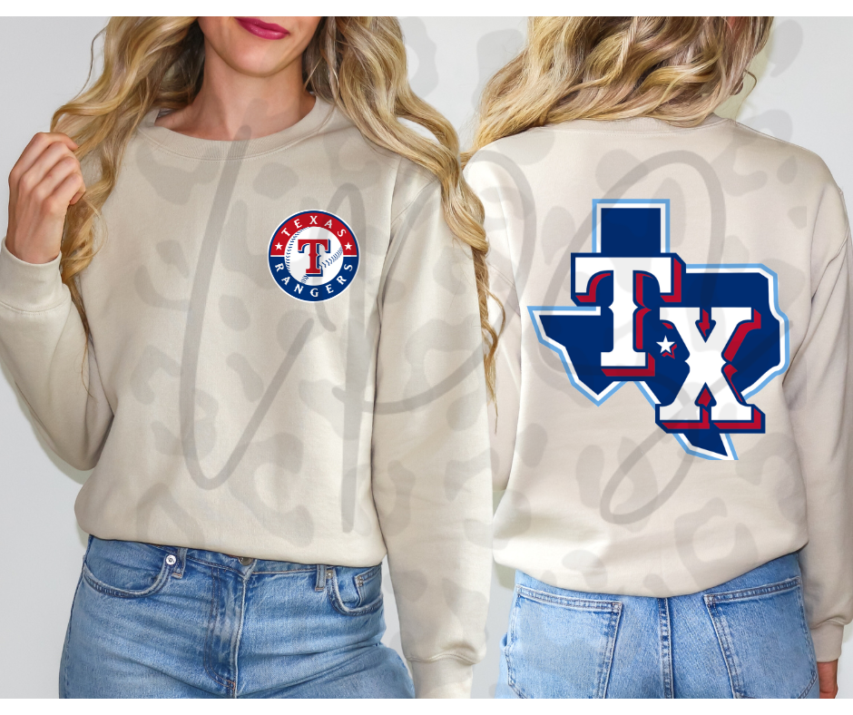 TX Rangers Sand Crewneck