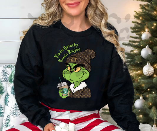Kinda Grinchy Kinda Boujee Crewneck