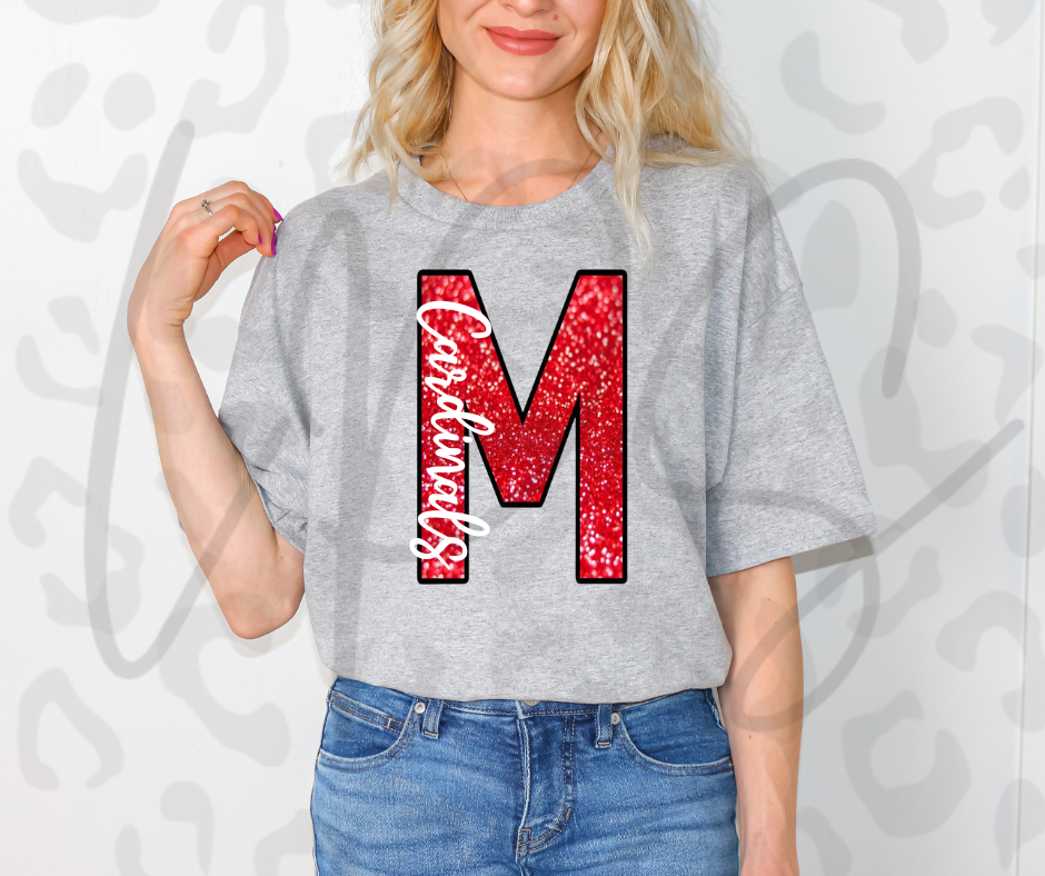 Cardinals Spirit Shirt with M – Bold School Pride Fan Tee