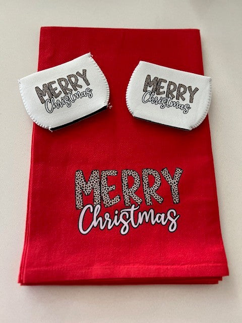 Merry Christmas Dish Towel Set