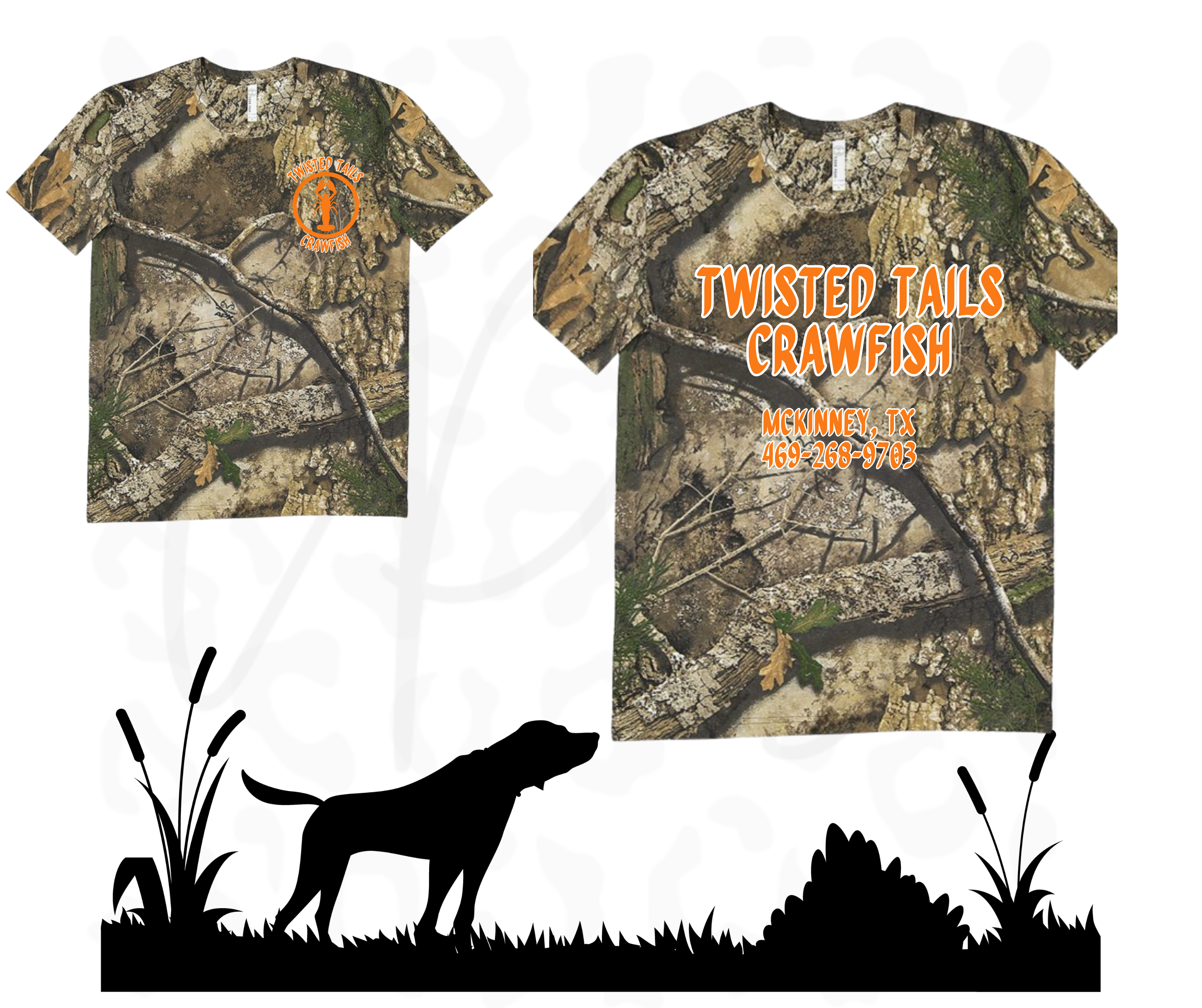 Camo Twisted Tails Shirt – Stylish Outdoor Hunting Spirit Tee