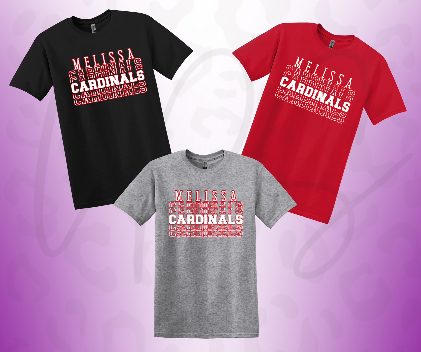 Stacked Melissa Cardinals Shirt