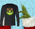 Grinchy Pumpkin Long Sleeve Shirt – Funny Spooky Christmas Mashup Tee