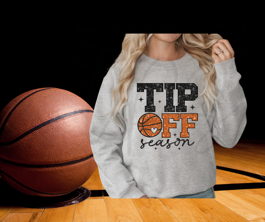 Basketball Tip Off Season Crewneck