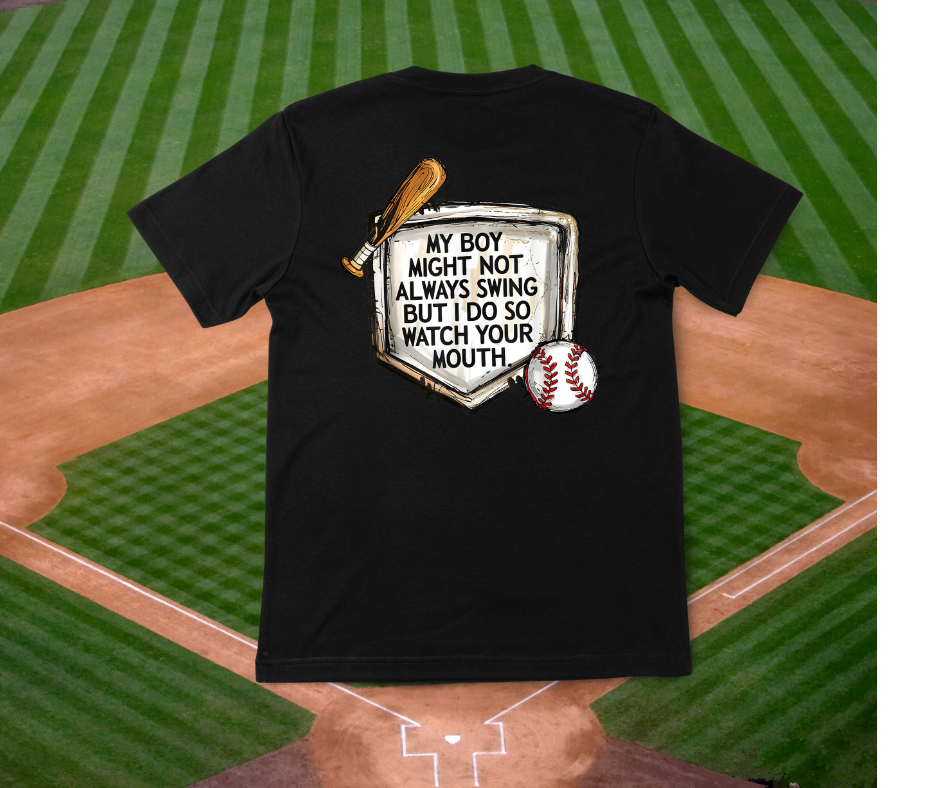 My Boy Might Not Swing Shirt – Bold Protective Parent Tee