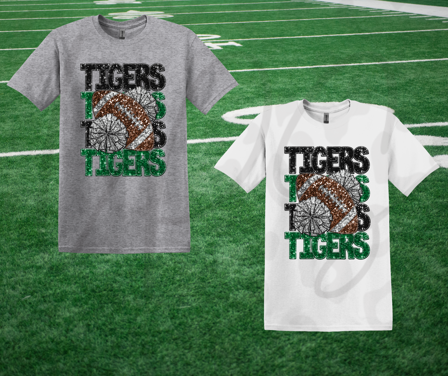 Faux Tigers Football and Cheer Shirt