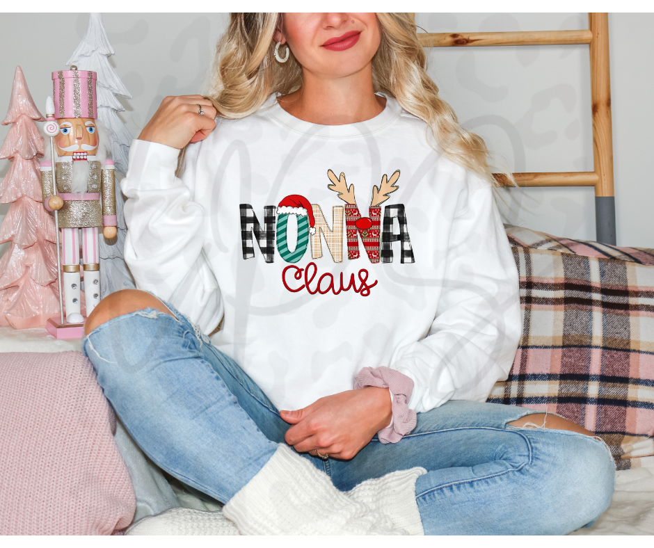 Nonna Claus Crewneck – Festive Holiday Sweatshirt