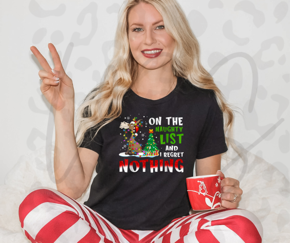 On The Naught List and I Regret Nothing T-Shirt