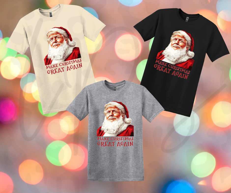 Santa Trump Make Christmas Great Again Tee – Funny Festive Shirt for the Holidays