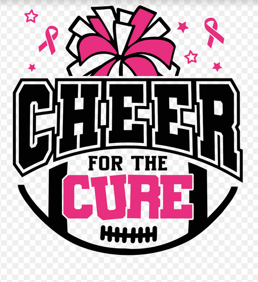 Cheer For The Cure Single DTF Transfer