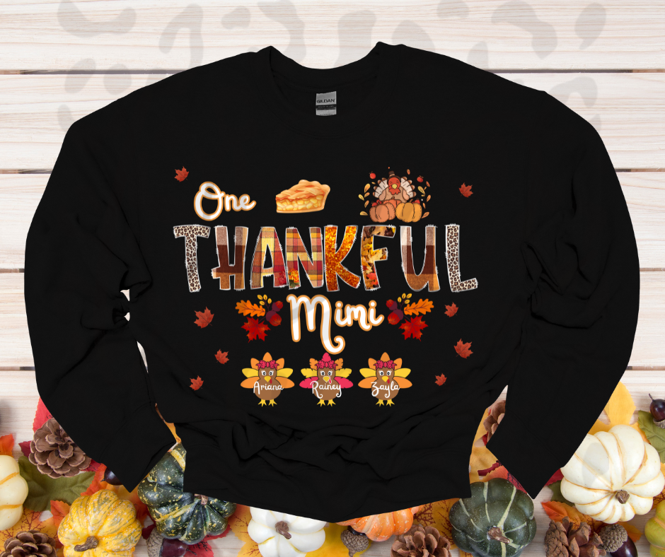 Thankful Mimi Crewneck – Cozy Holiday Sweatshirt