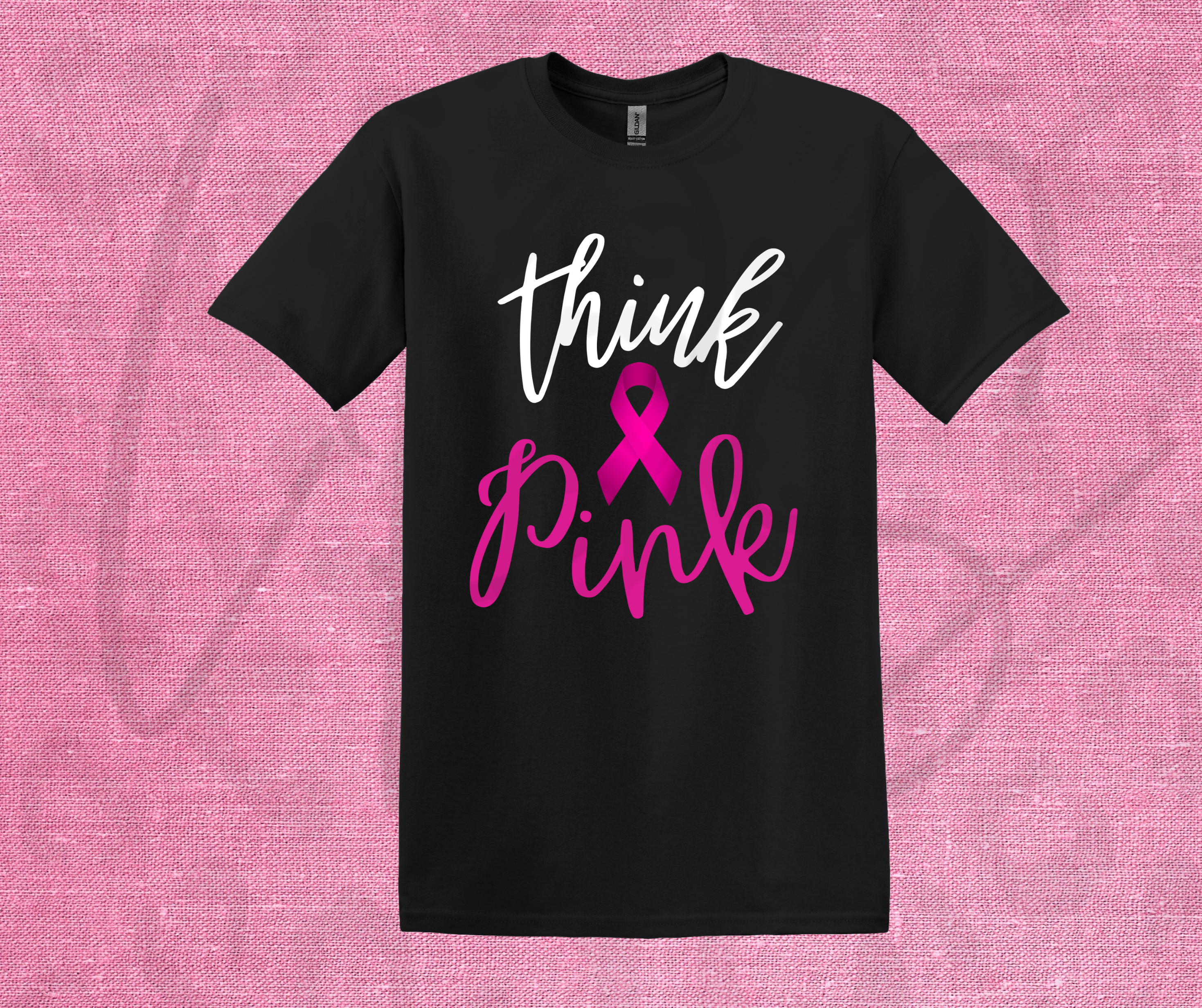 Think Pink T‑Shirt – Bold Breast Cancer Awareness Support Tee
