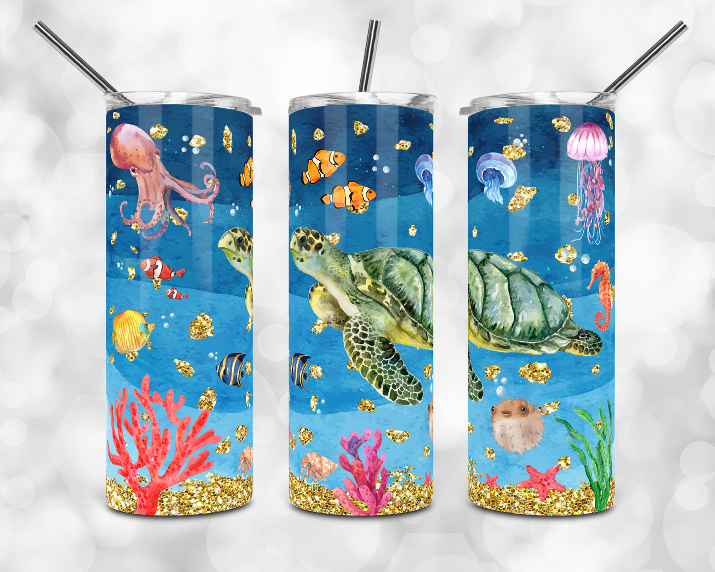 Under the Sea Turtle Ocean Tumbler