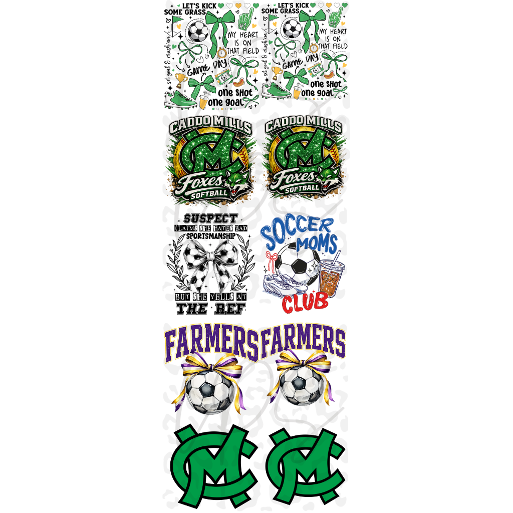 Caddo Mills, Farmersville Soccer Gang Sheet Builder – Custom Prints Made Easy