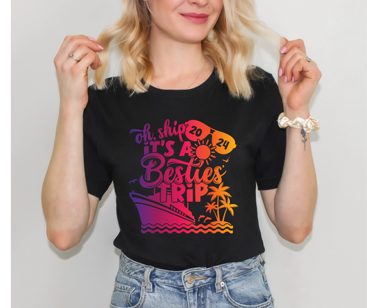 Aw Ship It's a Besties Trip Shirt