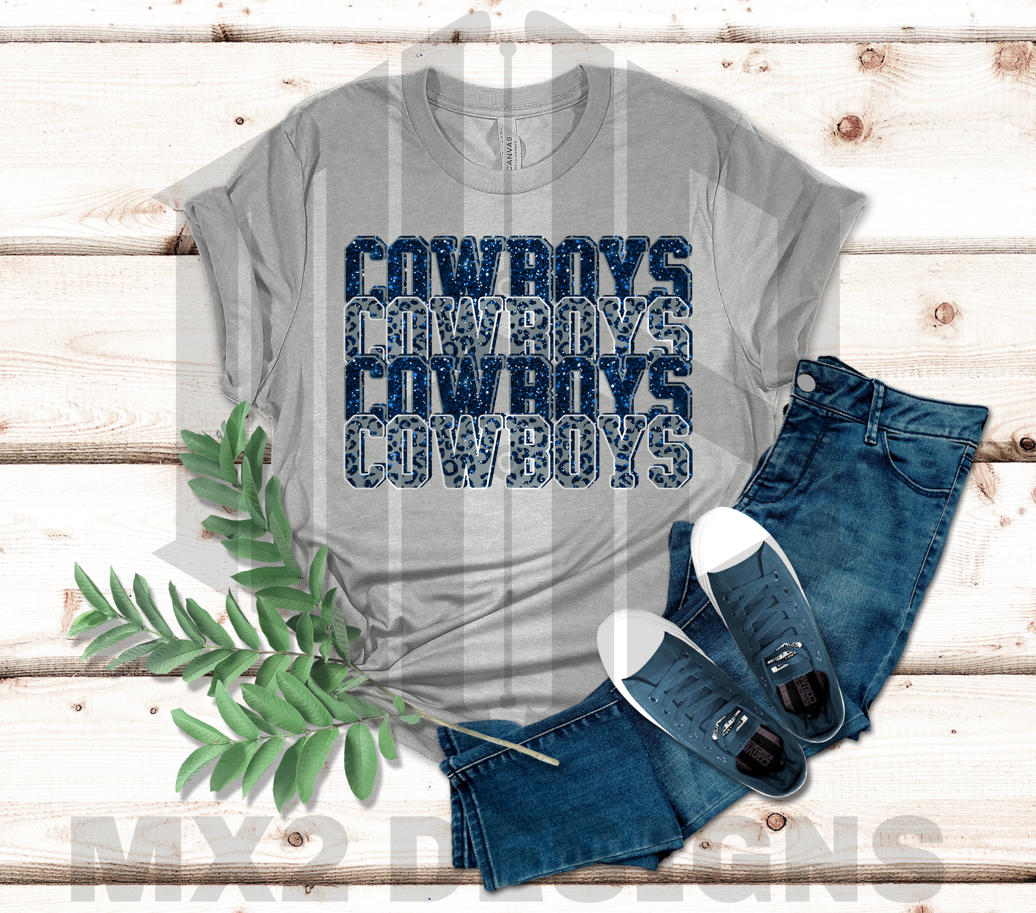 Cowboys Cowboys Cowboys Shirt – Bold Football Fan Game Day Tee