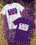 Game Day Go Farmers Tee – White or Purple One Message One Community One Voice