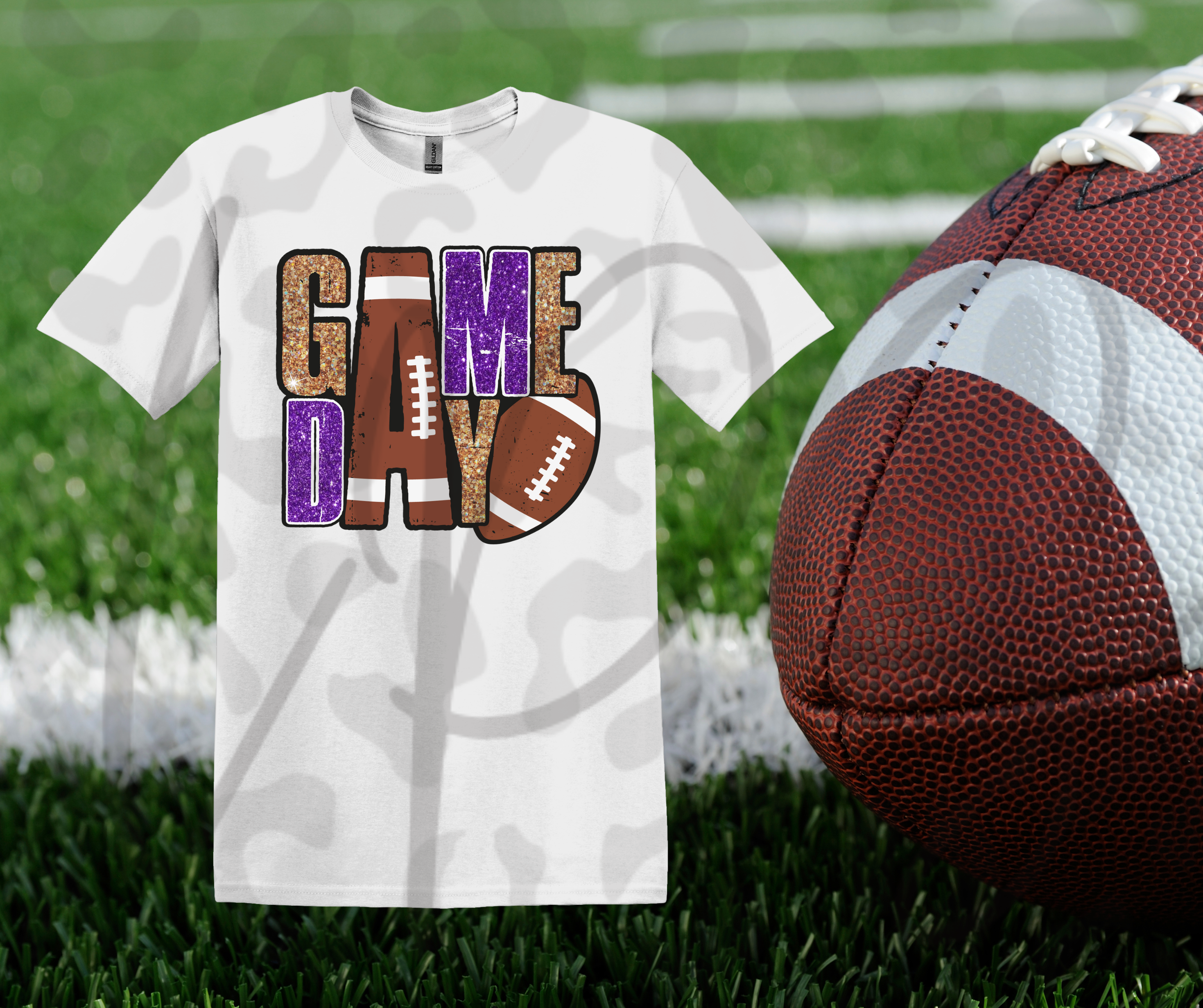 Game Day White Tee – Clean Canvas Bold Spirit Pure Friday Night Statement