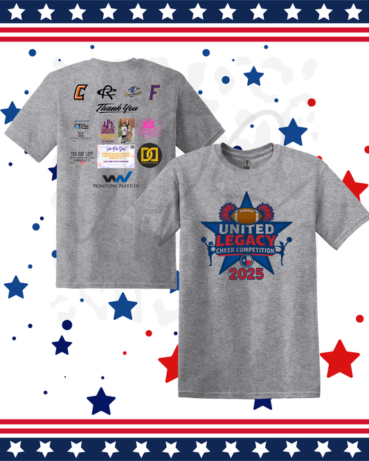 United Legacy Cheer Competition 2025 Shirt