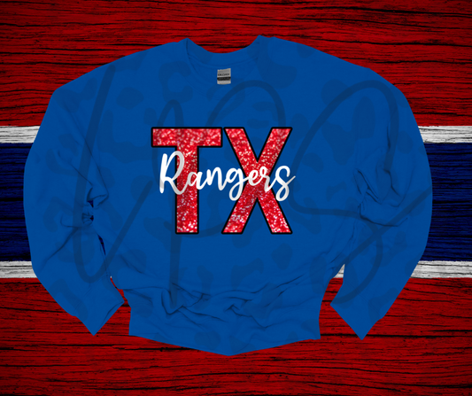 TX Rangers Crewneck