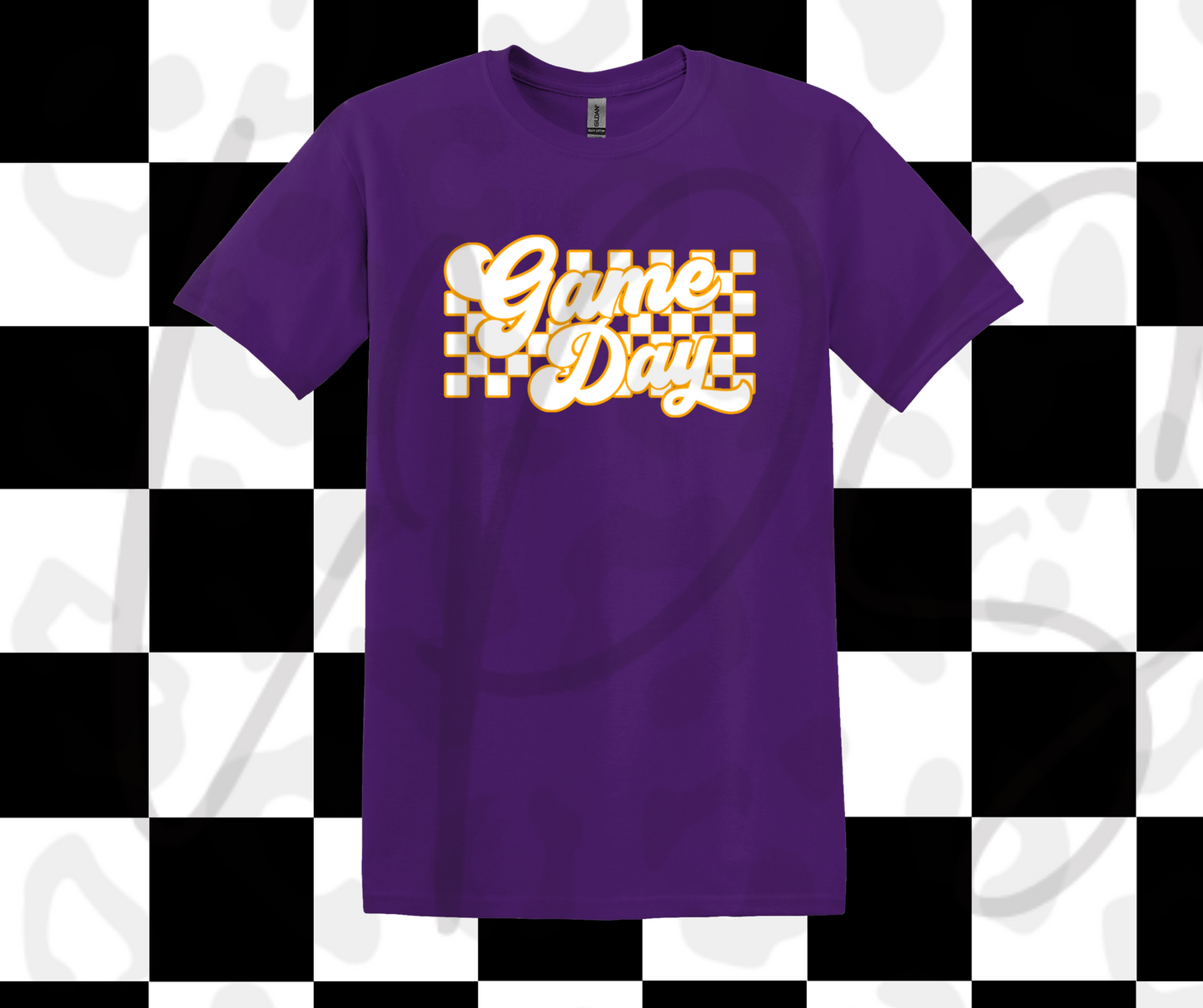 Game Day Checker Backing T-shirt