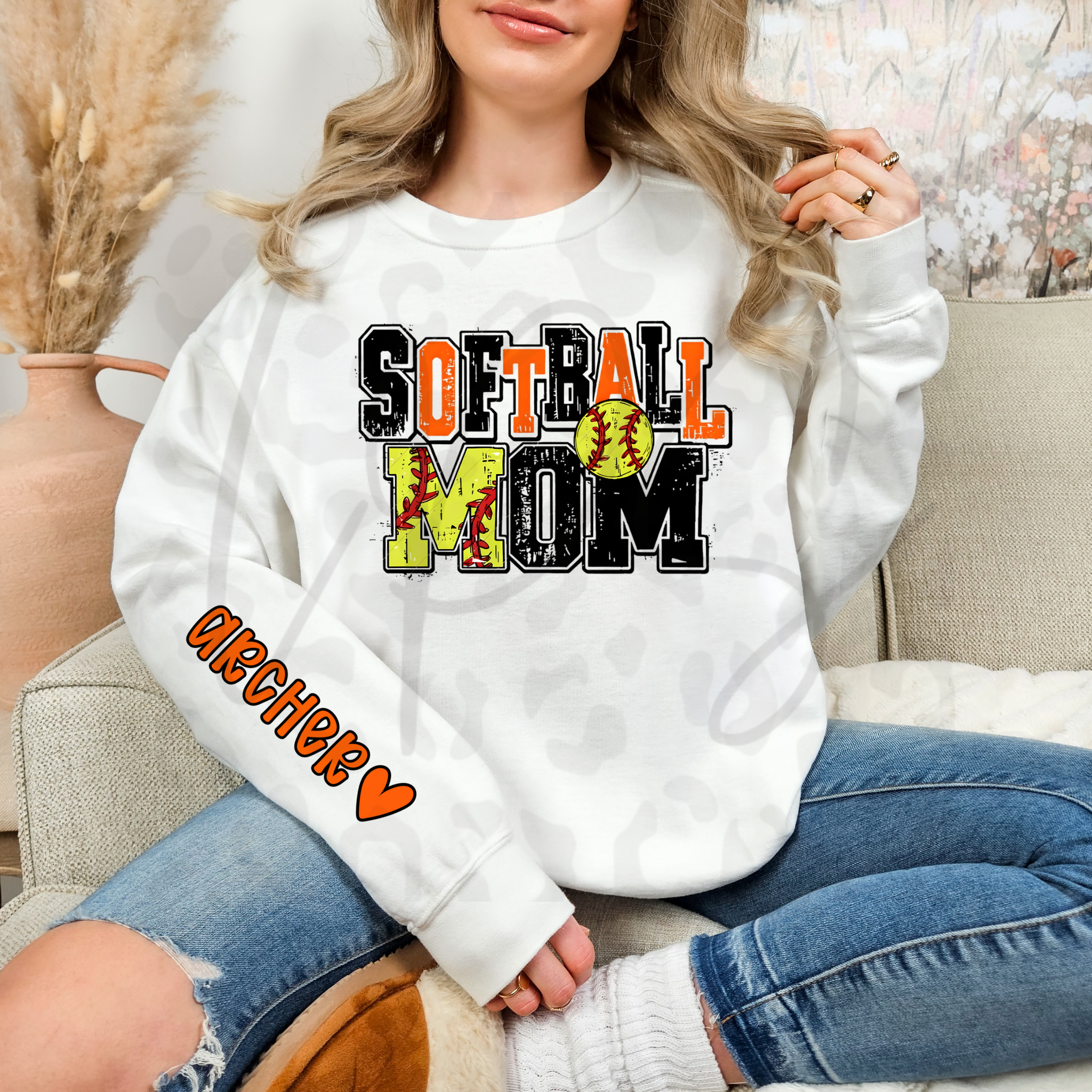Softball Mom Crewneck – Cozy Supportive Game‑Day Sweatshirt