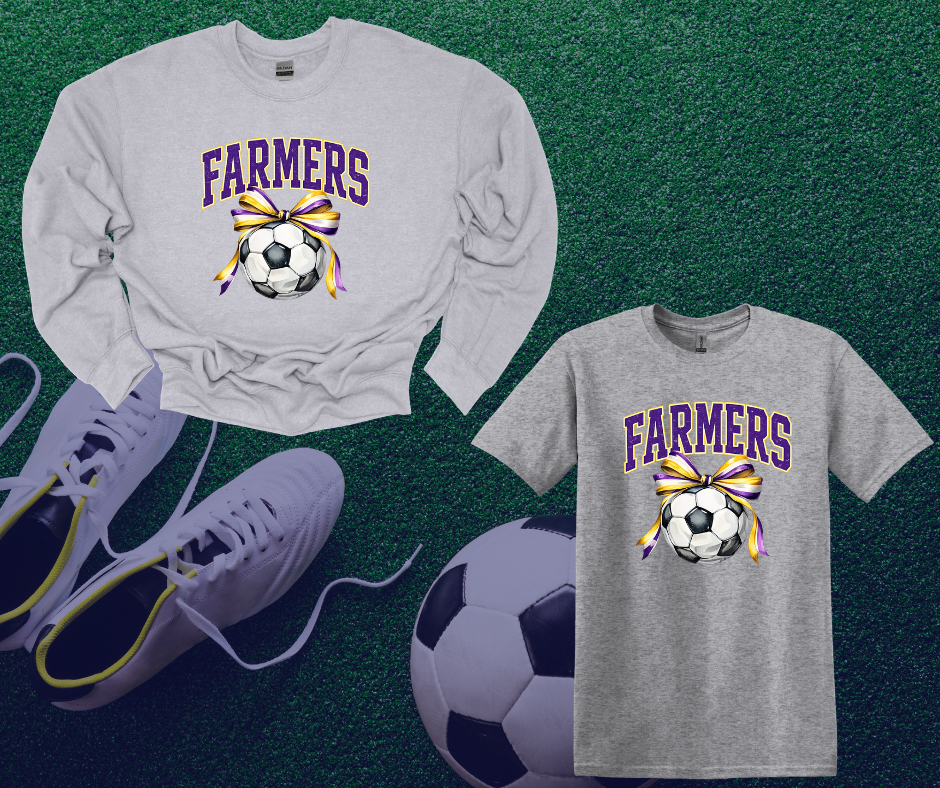 Farmers Soccer Crewneck – Cozy Small Town Team Spirit Sweatshirt