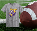 Purple Glitter Ball with Bow Tee – Sparkly Game Day Shirt She'll Absolutely Love
