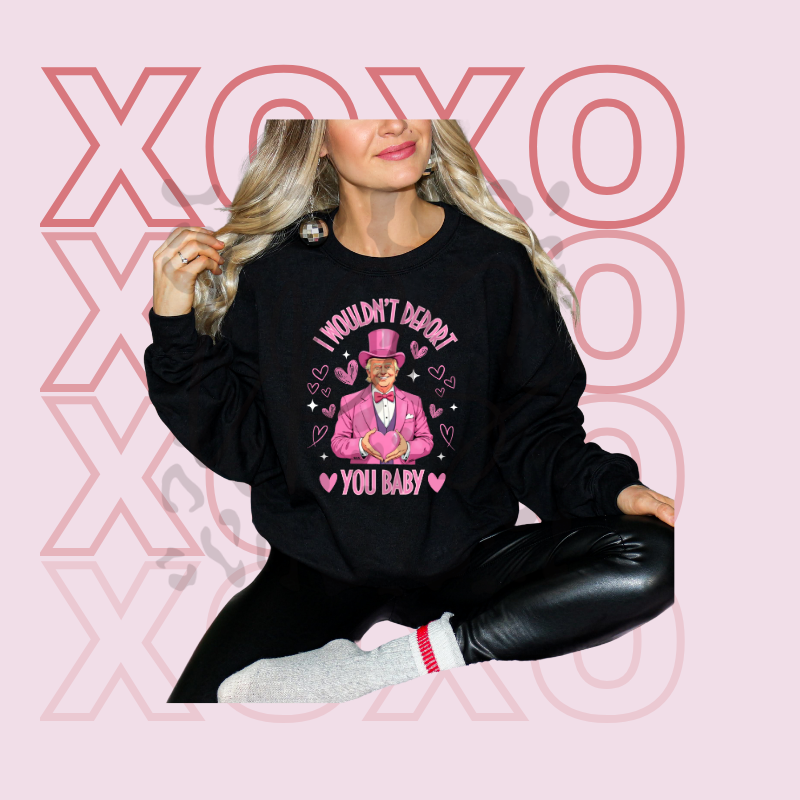 I Ain’t Doin’ It You Baby PNG – Pink Suit Valentine Clipart | Funny Retro Love Sublimation Design