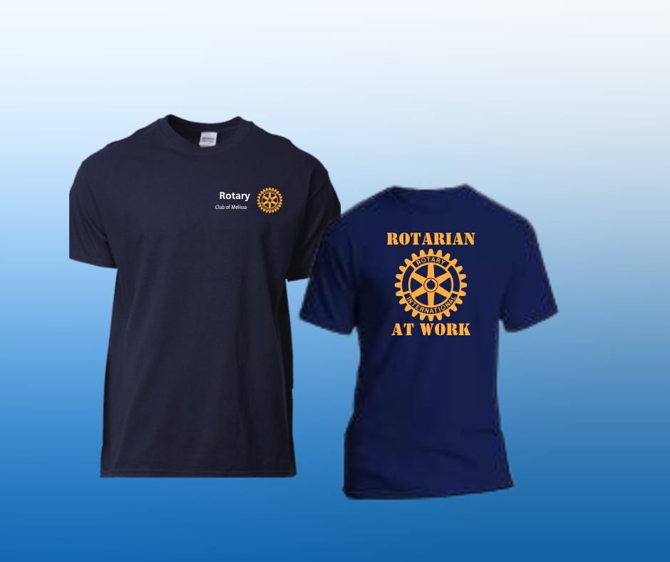 Melissa Rotary Club Navy Blue Shirt – Community Pride Graphic Tee