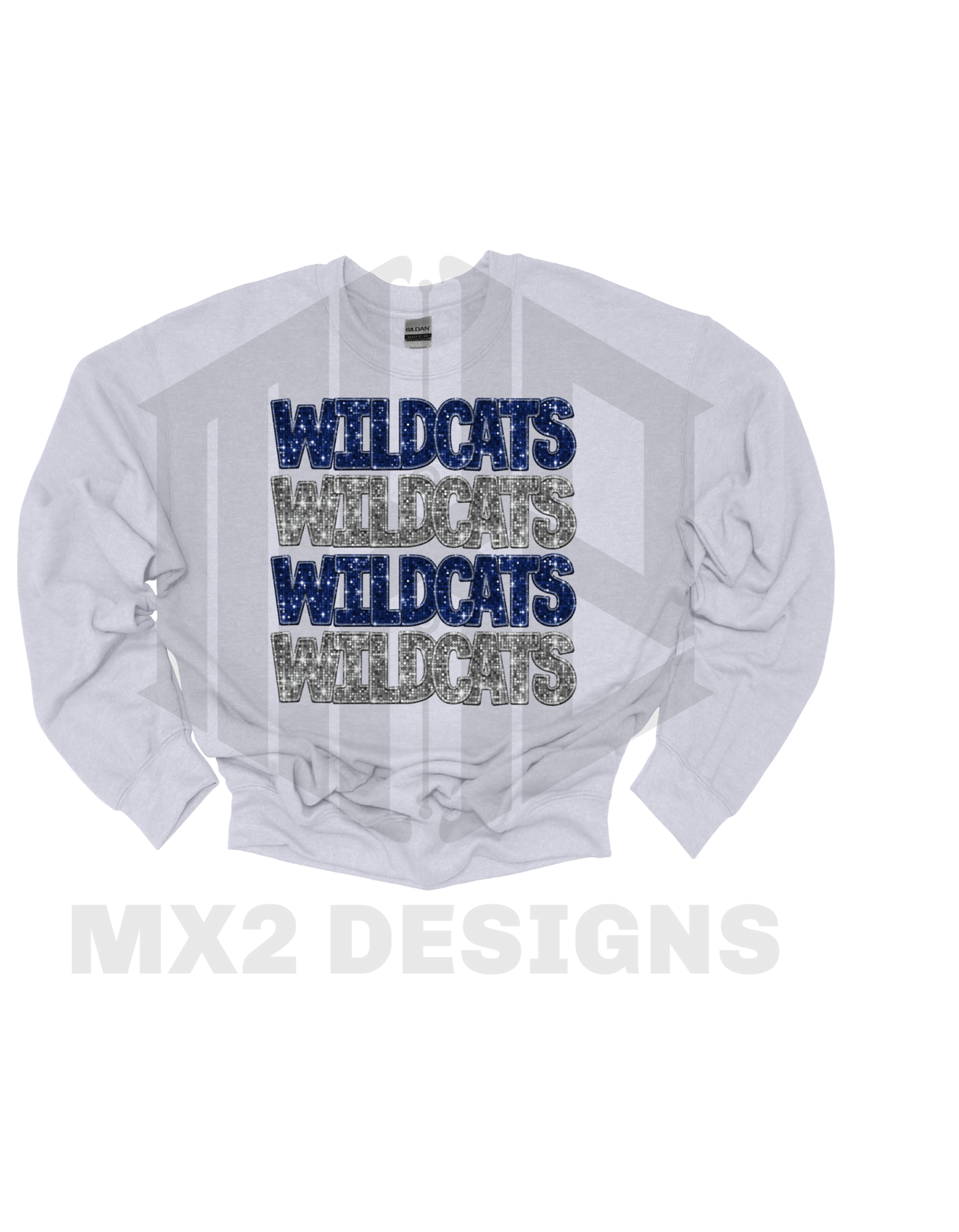 Sequin Wildcats Crewneck