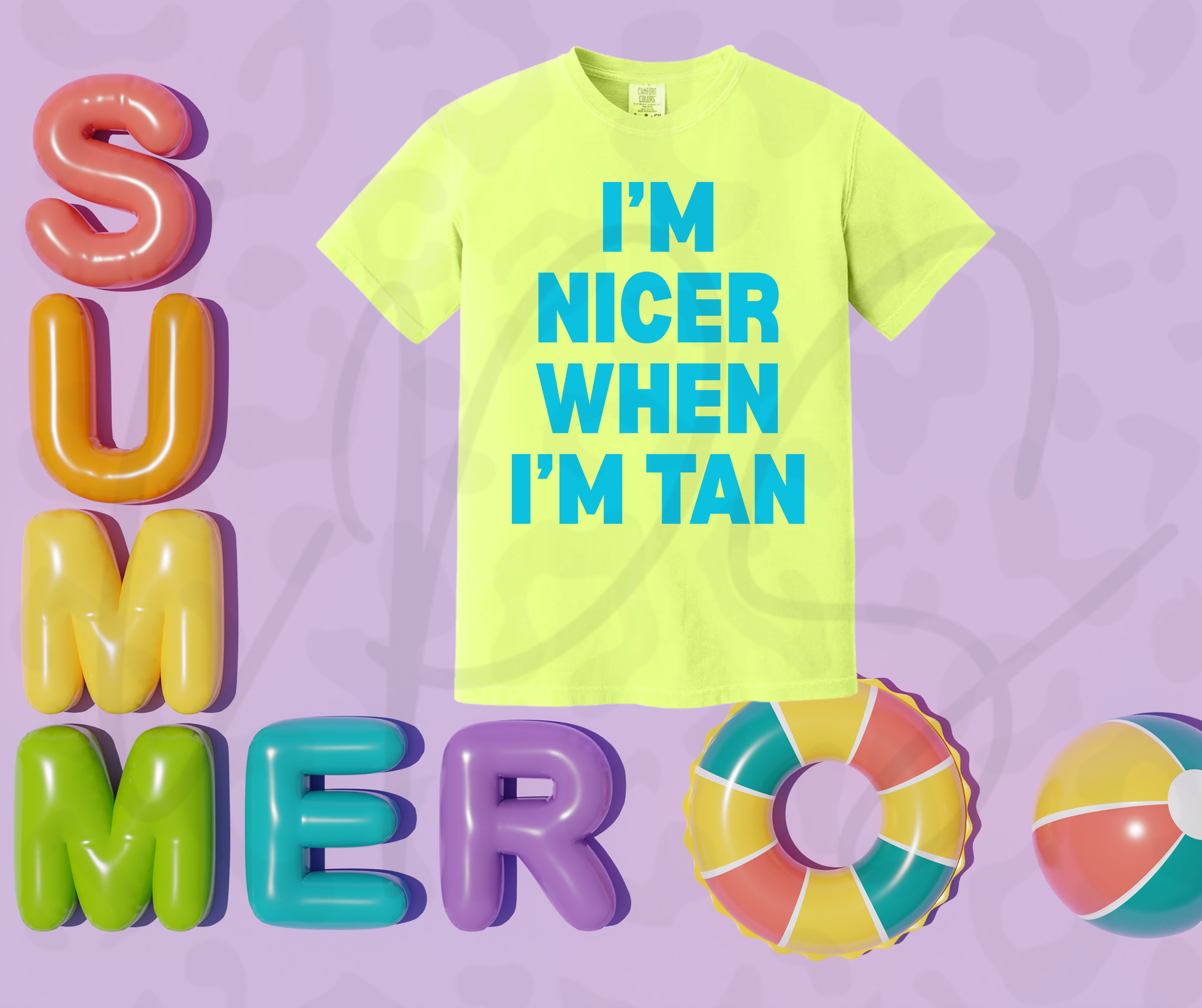 I’m Nicer When I’m Tan Shirt – Fun Summer Vibes