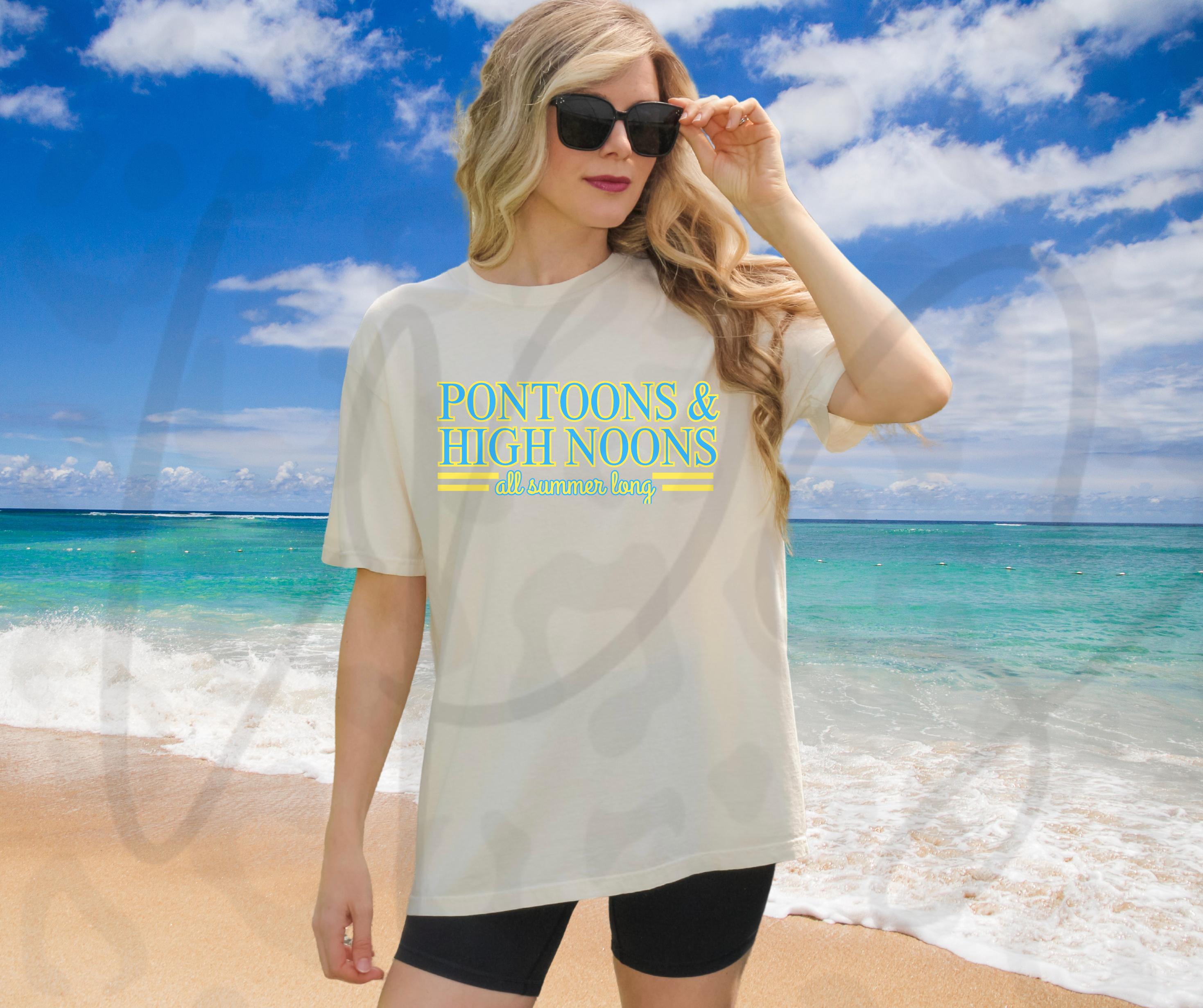 Pontoons & High Noons Shirt – Fun Lake Life Tee