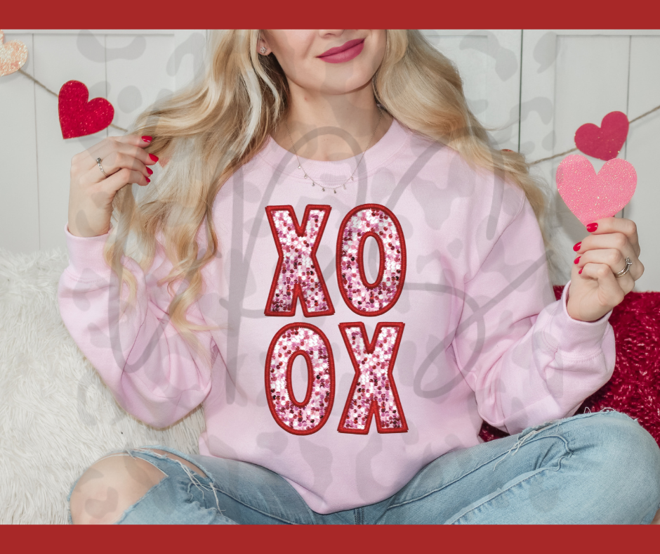 Pink XOXO Crewneck