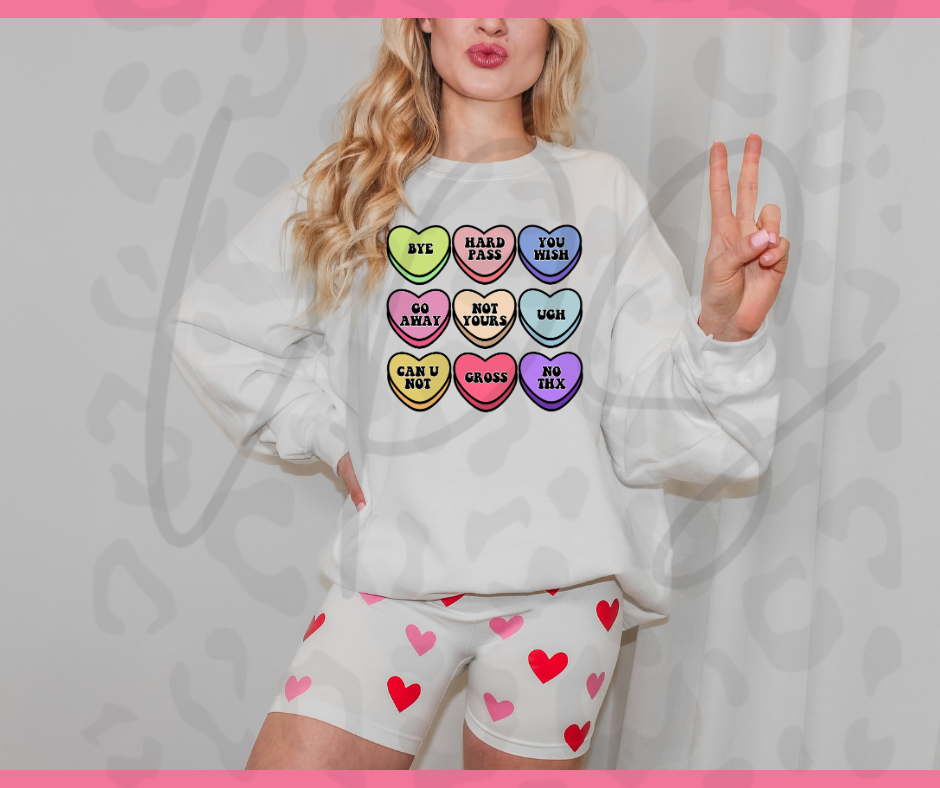 Candy Hearts Crewneck