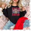 XOXO Leopard Heart Circle PNG – Pink & Red Valentine Clipart | Trendy Boutique Love Sublimation Design
