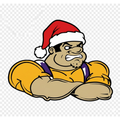 Muscle Santa PNG – Strong Santa Cartoon Clipart | Funny Christmas Tough Guy Sublimation Design