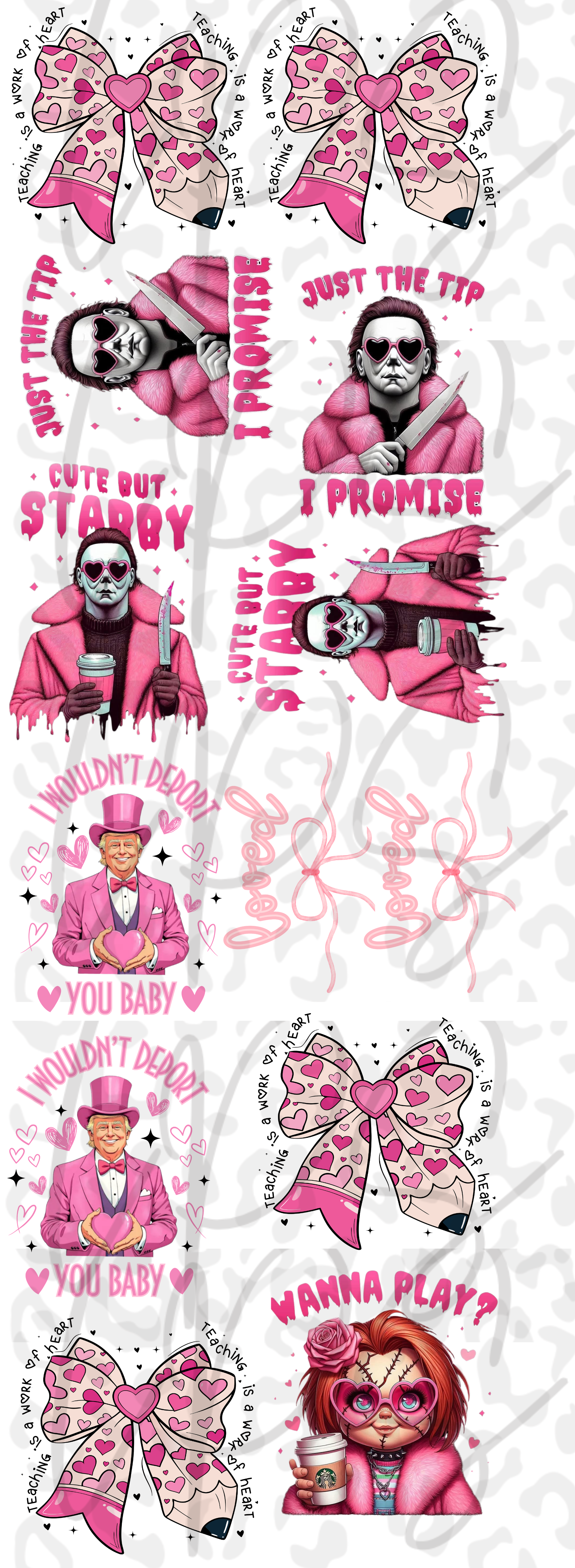 Valentine's Gang Sheet