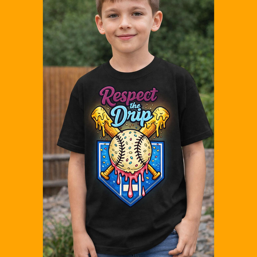 Melting Ice Cream Kids Shirt – Colorful Summer Graphic Tee