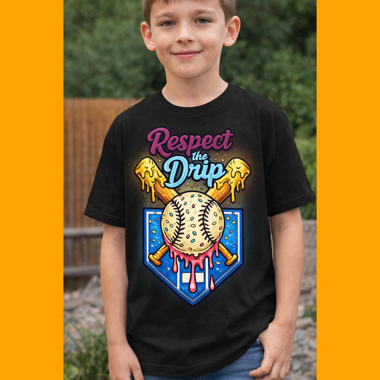 Melting Ice Cream Kids Shirt – Colorful Summer Graphic Tee