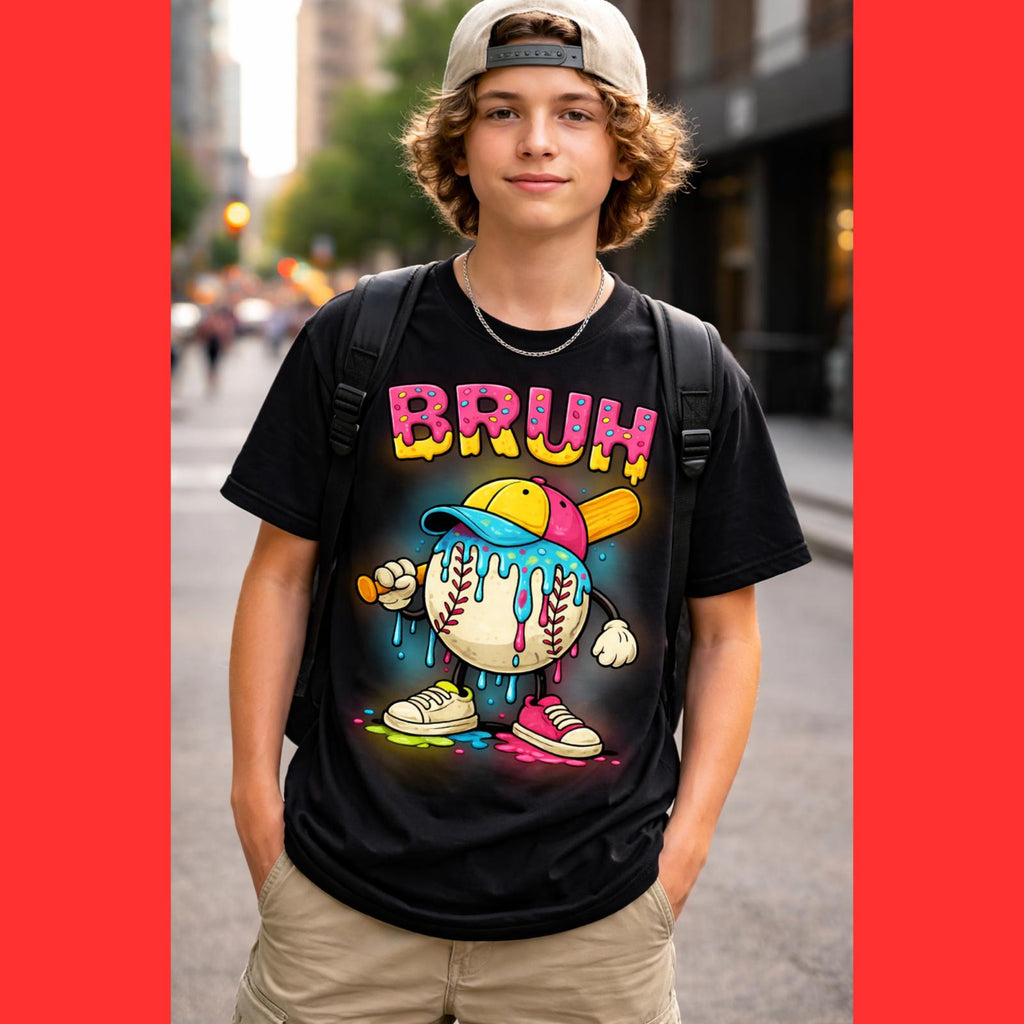 Melting Ice Cream Kids Shirt – Colorful Summer Graphic Tee