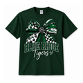 Blue Ridge Tigers Bow Shirt – Cute School Spirit Fan Tee - Gildan Forest Green