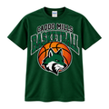 Caddo Mills Foxes Basketball Spirit Tee - Team Shirt - Gildan Forest Green Adult 64000 SOP 1.2